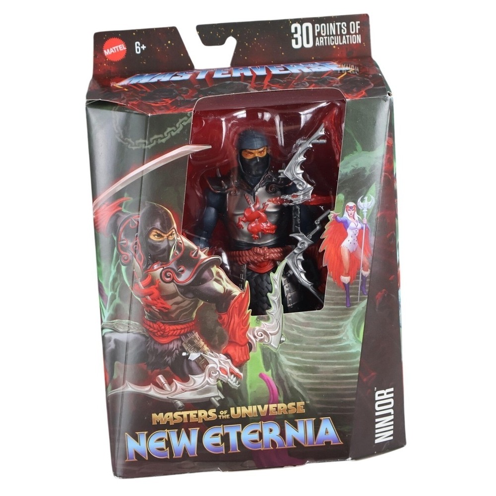Mattel Ninjor Action Figure 6 In Black Boxed Masters Of The Universe New Eternia